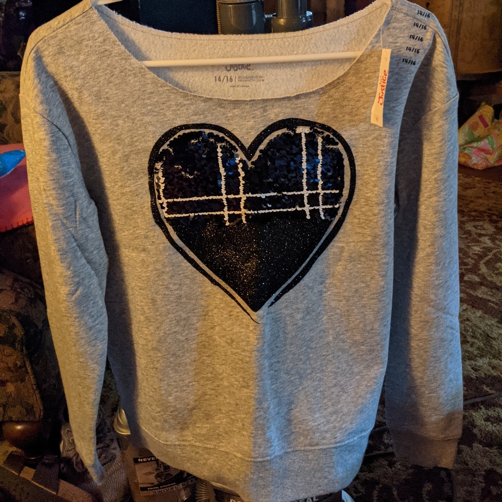 New girls 14/16 sweatshirt